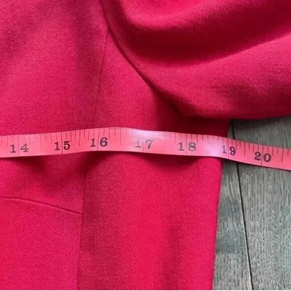 Rena Rowan Red Wool Blazer Size 10 Vintage Woolmark Tailored Suit Jacket - Picture 6 of 8